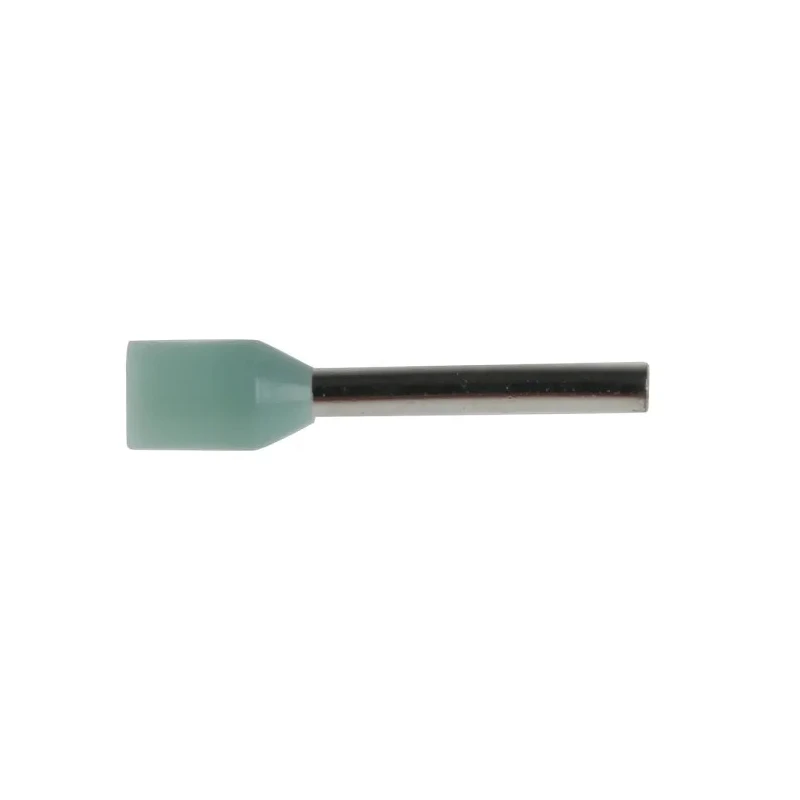 RS PRO Insulated Crimp Bootlace Ferrule, 8 mm Pin Length, 1.1 mm Pin Diameter, Turquoise, German Type, 22 AWG Wire 157-1222