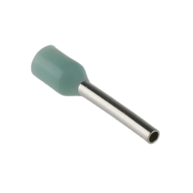 RS PRO Insulated Crimp Bootlace Ferrule, 8 mm Pin Length, 1.1 mm Pin Diameter, Turquoise, German Type, 22 AWG Wire 157-1222