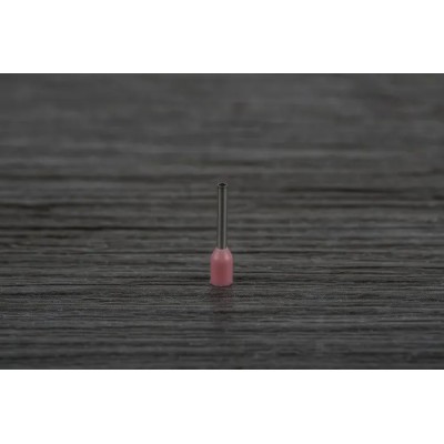 RS PRO Insulated Crimp Bootlace Ferrule, 8 mm Pin Length, 1.1 mm Pin Diameter, Pink, 22 AWG Wire Size 157-1238