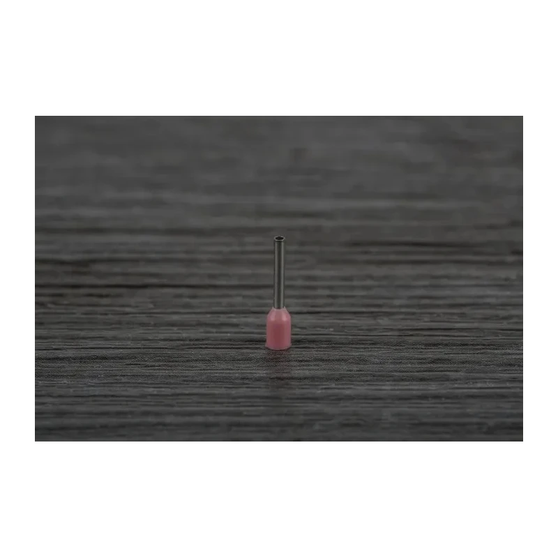RS PRO Insulated Crimp Bootlace Ferrule, 8 mm Pin Length, 1.1 mm Pin Diameter, Pink, 22 AWG Wire Size 157-1238
