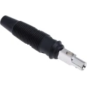 Staubli Black Male Banana Plug 4 mm Connector Screw Termination 60V DC 16A Nickel Plating 930058100