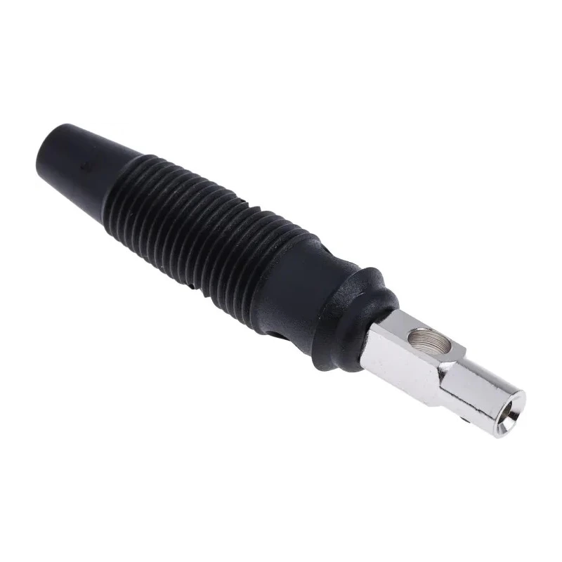 Staubli Black Male Banana Plug 4 mm Connector Screw Termination 60V DC 16A Nickel Plating 930058100