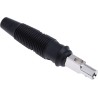 Staubli Black Male Banana Plug 4 mm Connector Screw Termination 60V DC 16A Nickel Plating 930058100