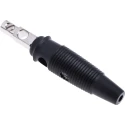 Staubli Black Male Banana Plug 4 mm Connector Screw Termination 60V DC 16A Nickel Plating 930058100