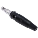 Staubli Black Male Banana Plug 4 mm Connector Screw Termination 60V DC 16A Nickel Plating 930058100