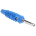 Hirschmann Test & Measurement Blue Male Banana Plug 4 mm Connector Screw Termination 60V dc 16A Nickel Plating 930058102