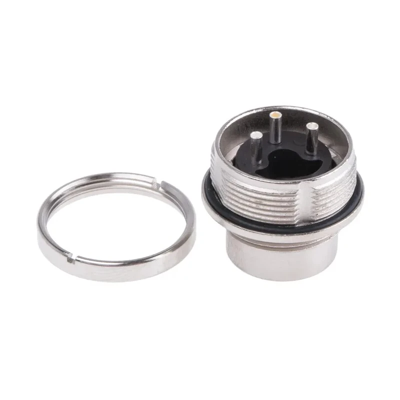 Amphenol Industrial DIN 41524 3 Pole Straight M16 Panel Mount DIN Plug 5A 300 V AC/DC IP67 Screw Terminal C091-31W003-1002