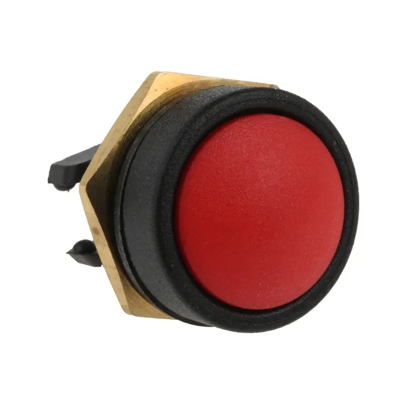 ITW Switches 49-59 Series Panel Mount Momentary Push Button Switch, Red Actuator, 16 mm Cutout, SPDT, Clear LED 49-59122
