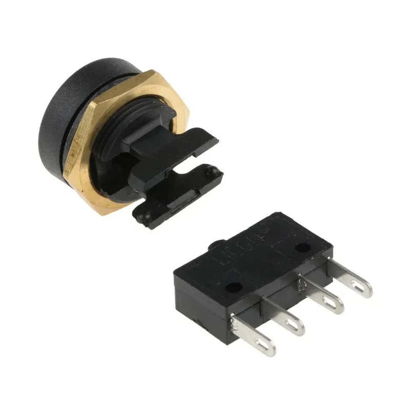ITW Switches 49-59 Series Panel Mount Momentary Push Button Switch, Red Actuator, 16 mm Cutout, SPDT, Clear LED 49-59122