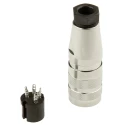 Amphenol Industrial C 091 D 4 Pole Straight M16 DIN Socket Connector 5A 300 V AC/DC IP67 Screw-On Female Cable C09131D0041002