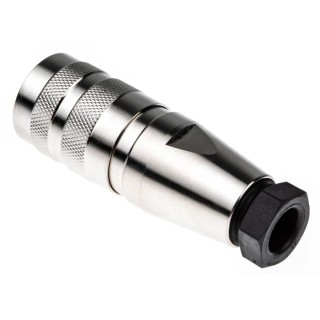 Amphenol Industrial C 091 D 8 Pole Straight M16 DIN Socket Screw-On Cable Connector 5A 100 V ac dc IP67 C091-31D008-1002
