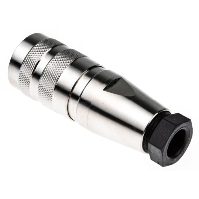 Amphenol Industrial C 091 D 8 Pole Straight M16 DIN Socket Screw-On Cable Connector 5A 100 V ac dc IP67 C091-31D008-1002
