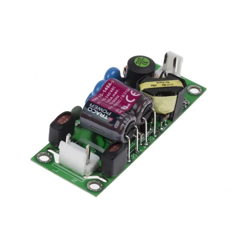 TRACOPOWER Switching Power Supply 48V DC, 15W, 85°C Operating Temp, Chassis Mount TPP 15-148A-J