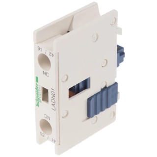Schneider Electric Auxiliary Contact Block 1 Contact 1 NC, TeSys D Series, Front Mount, 10 A, 690V AC LADN01
