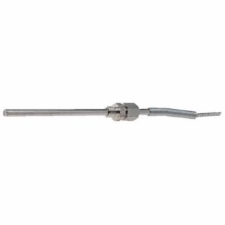 Jumo PT100 RTD Sensor 6 mm Diameter, 120 mm Length, 2 Wire, Class B Accuracy, 400 °C Max PT100