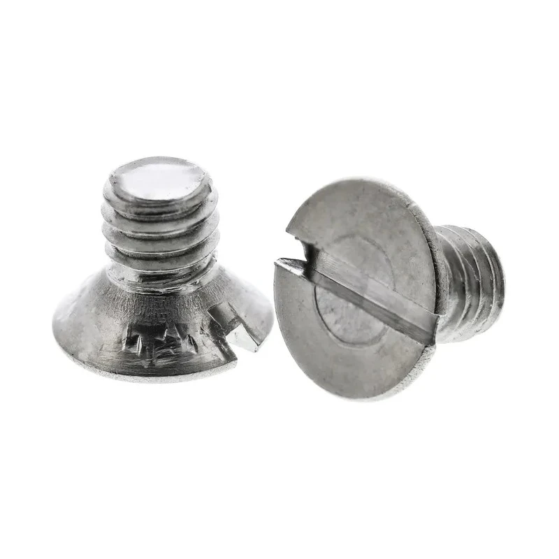 RS PRO Slot Countersunk Stainless Steel Machine Screw M4 Thread 6mm Length A2 Grade 158-3376