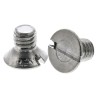 RS PRO Slot Countersunk Stainless Steel Machine Screw M4 Thread 6mm Length A2 Grade 158-3376