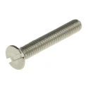 RS PRO Slot Countersunk Stainless Steel Machine Screw 25 mm M4 158-3427