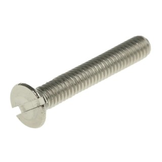 RS PRO Slot Countersunk Stainless Steel Machine Screw 25 mm M4 158-3427