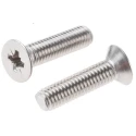 RS PRO Countersunk Pozidriv Stainless Steel A4 316 Machine Screw M5 20mm 158-3685