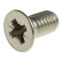 RS PRO Pozidriv Countersunk Stainless Steel Machine Screw M6 12 mm A4 316 Marine Grade 158-3714