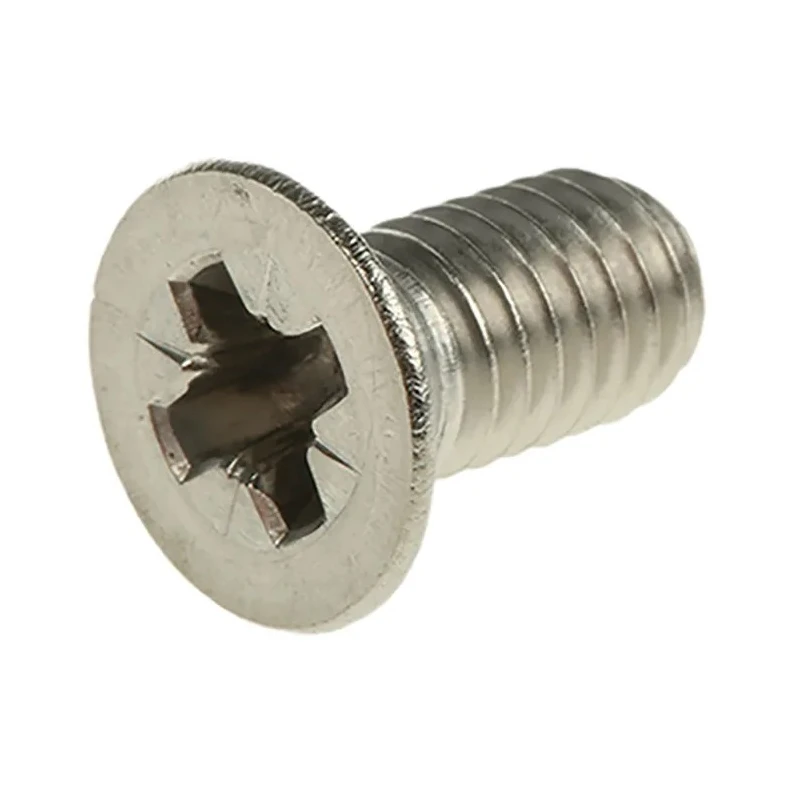 RS PRO Pozidriv Countersunk Stainless Steel Machine Screw M6 12 mm A4 316 Marine Grade 158-3714