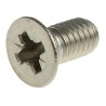 RS PRO Pozidriv Countersunk Stainless Steel Machine Screw M6 12 mm A4 316 Marine Grade 158-3714
