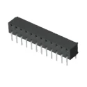 Samtec MMS Series Straight Through Hole PCB Socket 24-Contact 2 Row 2 mm Pitch Solder MMS-112-01-L-DV