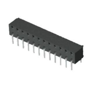 Samtec MMS Series Straight Through Hole PCB Socket 24-Contact 2 Row 2 mm Pitch Solder MMS-112-01-L-DV