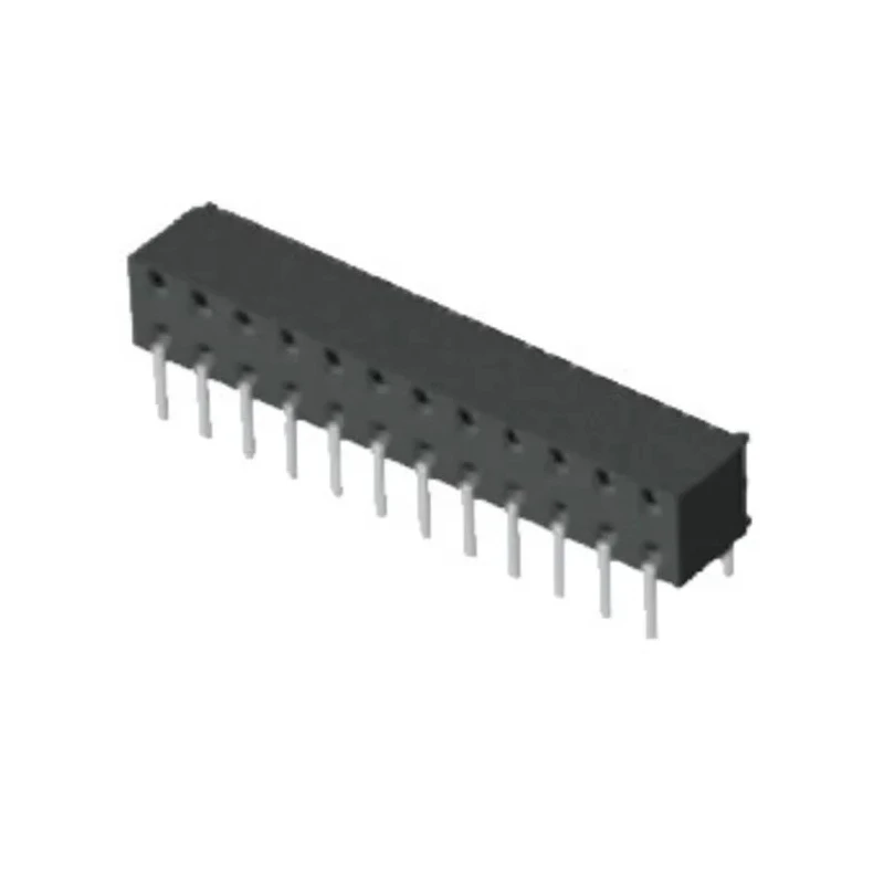 Samtec MMS Series Straight Through Hole PCB Socket 24-Contact 2 Row 2 mm Pitch Solder MMS-112-01-L-DV