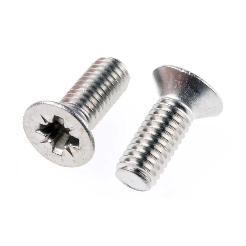 RS PRO Pozidriv Countersunk Stainless Steel Machine Screw 16 mm M6 158-3720