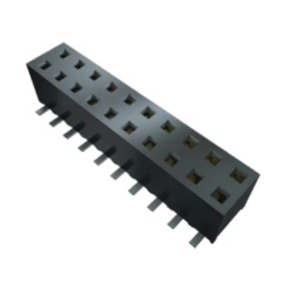 Samtec MMS Series Straight Surface PCB Socket 30-Contact 2 Row 2 mm Pitch Solder MMS-115-01-L-DV