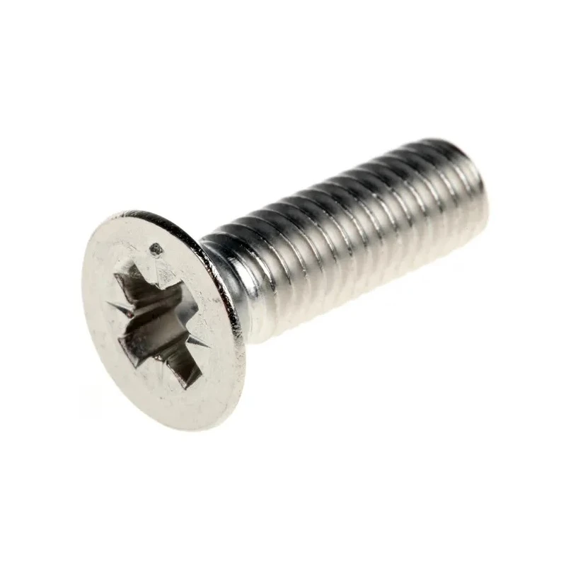 RS PRO Countersunk Pozidriv Machine Screw Stainless Steel A4 316 Marine Grade 20 mm M6 158-3742