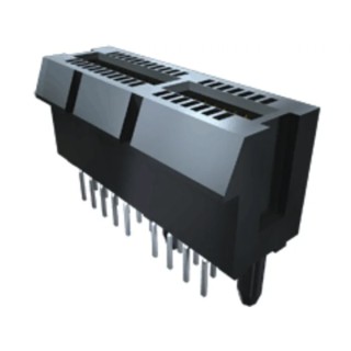 Samtec PCIe Series Straight Edge Connector Female, Edge Mount, 98 Contacts, 1 mm Pitch, 2 Row, Solder PCIE-098-02-F-D-EMS2