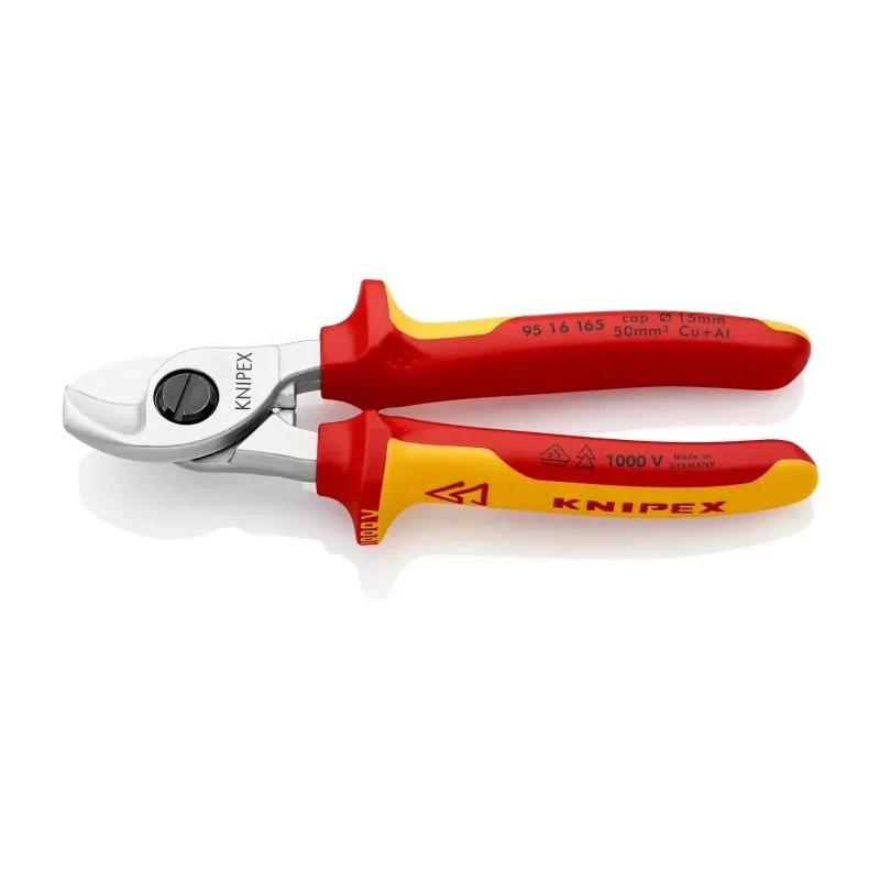Knipex Insulated Cable Shear Cutter 165mm 1000V VDE IEC 60900 Model 95 16 165