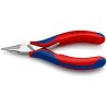 Knipex 1-Piece Long Nose Plier Chrome Steel 115mm Overall Length, 22.5mm Jaw 35 22 115