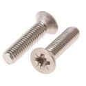 RS PRO Pozidriv Countersunk Stainless Steel Machine Screw 25mm M6 316 Marine Grade 158-3758