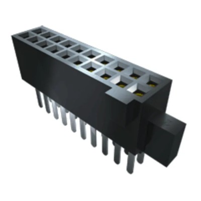 Samtec SFM Series Straight Surface PCB Socket 20-Contact 2 Row 1.27 mm Pitch 3.2A 250V SFM-110-02-S-D-LC