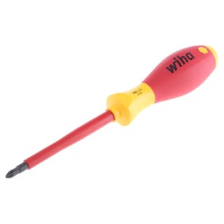 Wiha Insulated Screwdriver PH2 Tip 100mm Blade Bi-Material Handle Chrome Vanadium Steel Blade 00848