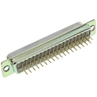 RS PRO 37 Way Straight Through Hole D-Sub Connector Male 750V 5A Polyethylene Terephthalate 472-792