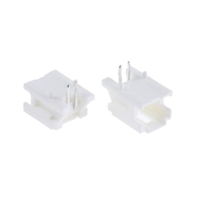 Molex MicroClasp Series Right Angle Through Hole PCB Header 2 Contacts 2 mm Pitch 1 Row Shrouded 55935-0210