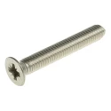 RS PRO Pozidriv Countersunk Stainless Steel Machine Screw M6 Thread 40 mm Length A4 Grade 158-3770