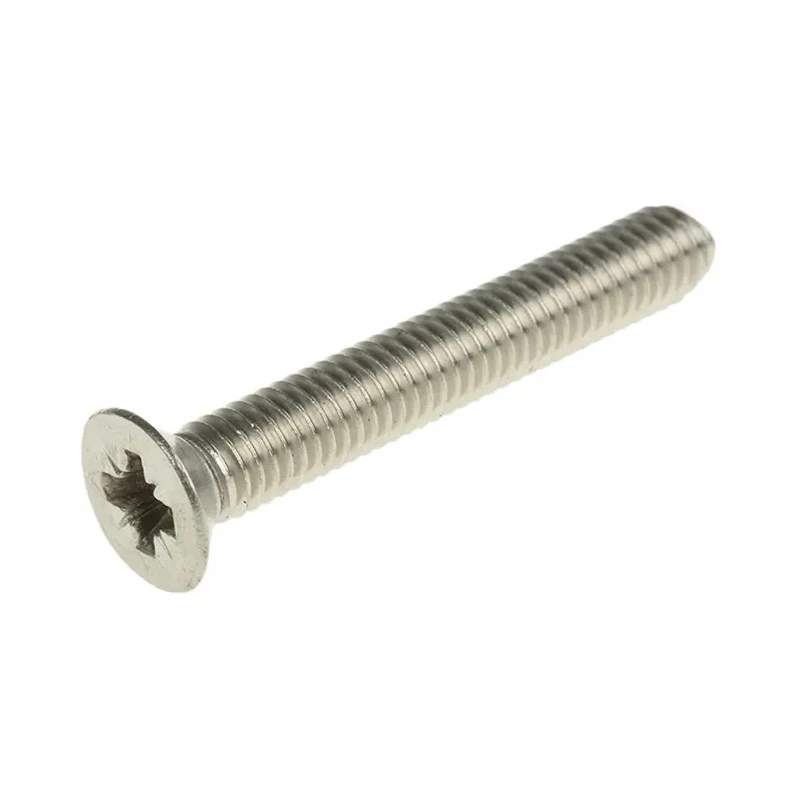 RS PRO Pozidriv Countersunk Stainless Steel Machine Screw M6 Thread 40 mm Length A4 Grade 158-3770