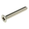RS PRO Pozidriv Countersunk Stainless Steel Machine Screw M6 Thread 40 mm Length A4 Grade 158-3770