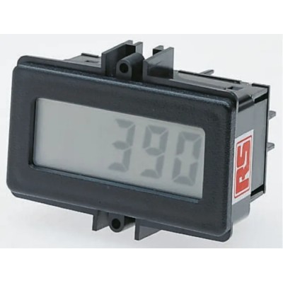 Red Lion Digital Voltmeter DC LCD Display 3-Digits ±0.1% 33 mm Cutout Height 68 mm Cutout Width CUB4