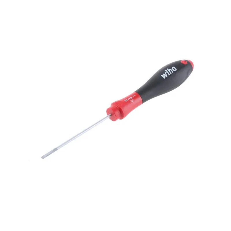 Wiha Slotted Screwdriver, 75 mm Blade VDE/1000V Approved, 179mm Overall 00685