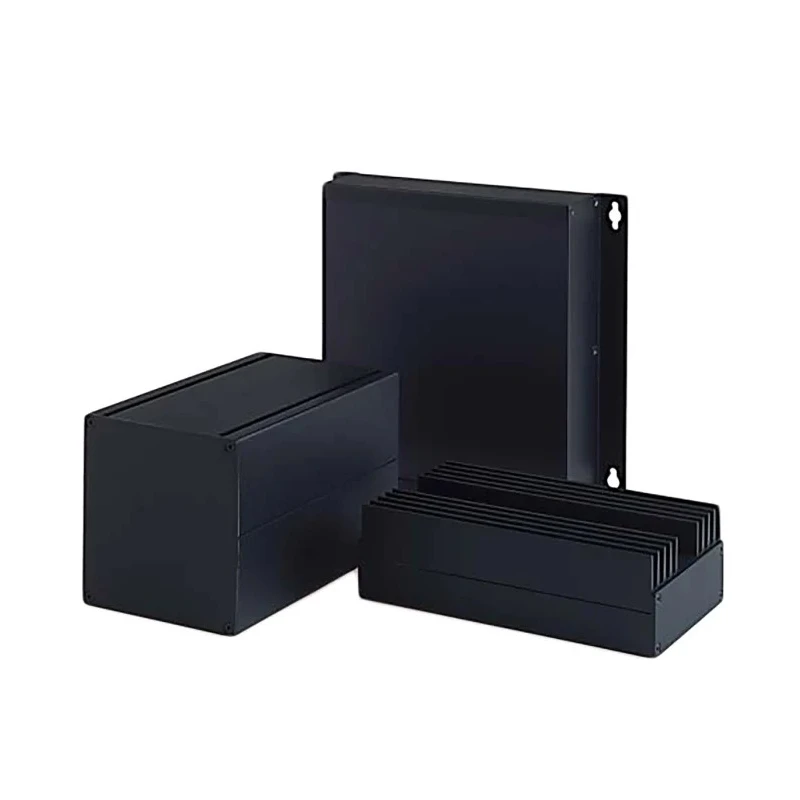 Rose Multitronic Series Die Cast Aluminium Enclosure Black Lid IP40 185 mm x 185 mm x 105 mm 772100000