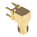 Samtec SMA Series Coaxial Connector PCB Mount Female SMA 50 Ω Right Angle Gold Plated Contacts SMA-J-P-H-RA-TH1