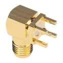 Samtec SMA Series Coaxial Connector PCB Mount Female SMA 50 Ω Right Angle Gold Plated Contacts SMA-J-P-H-RA-TH1