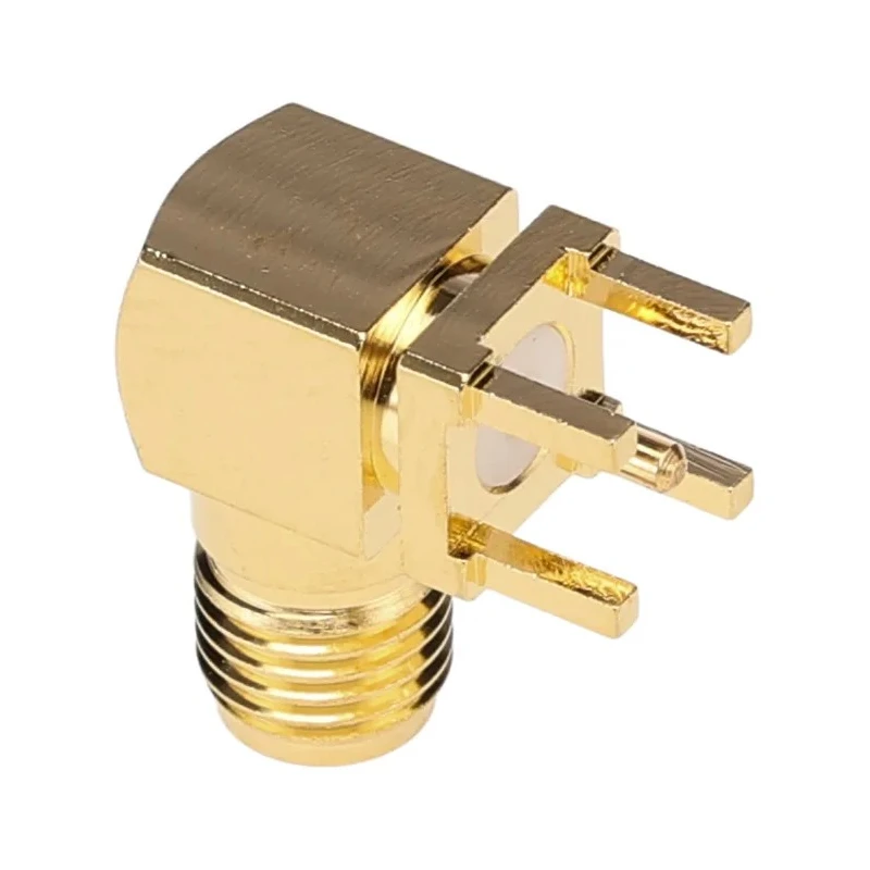 Samtec SMA Series Coaxial Connector PCB Mount Female SMA 50 Ω Right Angle Gold Plated Contacts SMA-J-P-H-RA-TH1